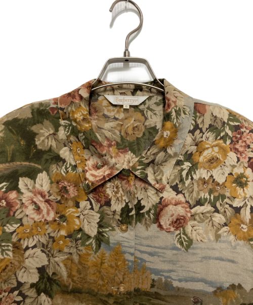 Burberry's（バーバリーズ）Burberry's (バーバリーズ) 総柄シャツ ブラウン サイズ:SIZE15の古着・服飾アイテム