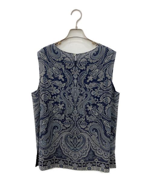 Burberry's（バーバリーズ）Burberry's (バーバリーズ) ノースリーブブラウス ネイビー サイズ:SIZE 17の古着・服飾アイテム