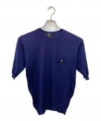 CHANELシャネル）の古着「5分袖コットンニット」｜ネイビー