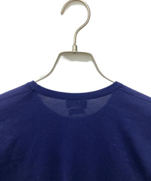 CHANEL（シャネル）CHANEL (シャネル) 5分袖コットンニット ネイビー サイズ:Mの古着・服飾アイテム