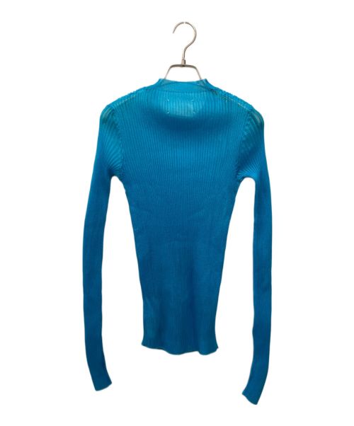 Maison Margiela（メゾンマルジェラ）Maison Margiela (メゾンマルジェラ) ラメシアーリブカットソー ブルー サイズ:Sの古着・服飾アイテム