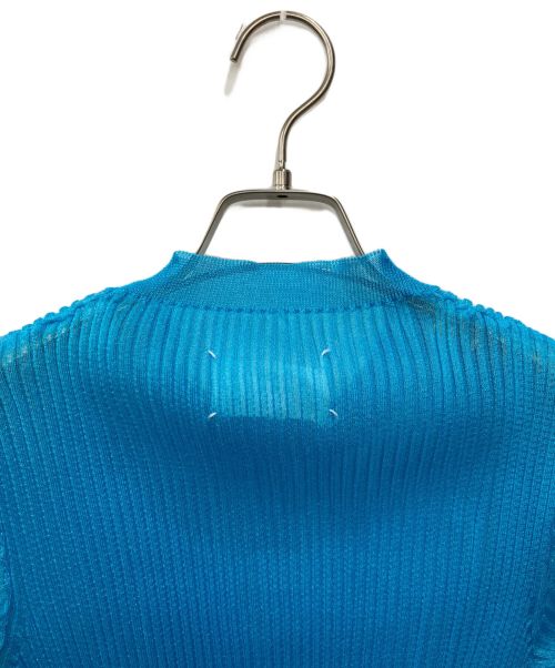 Maison Margiela（メゾンマルジェラ）Maison Margiela (メゾンマルジェラ) ラメシアーリブカットソー ブルー サイズ:Sの古着・服飾アイテム
