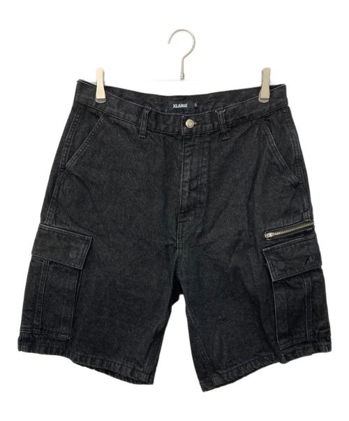 X-LARGE（エクストララージ）X-LARGE (エクストララージ) DENIM CARGO SHORT PANTS インディゴ サイズ:SIZE 34の古着・服飾アイテム