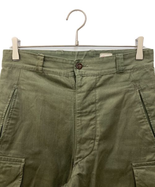 French Army（フランス軍）FRENCH ARMY (フランス軍) M-47 後期 ヘリンボーンパンツ カーキ サイズ:SIZE31の古着・服飾アイテム