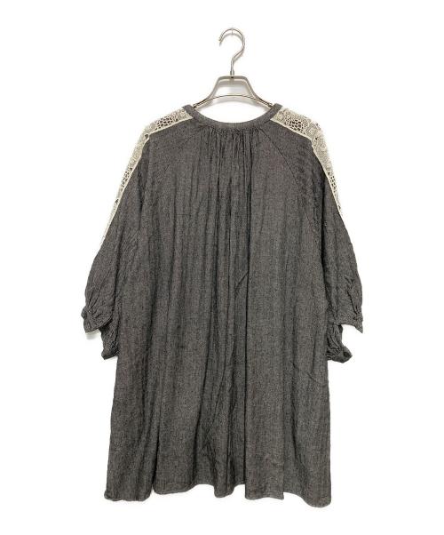 Marble SUD（マーブルシュッド）Marble SUD (マーブルシュッド) アニマルレースPlentyチュニック グレー サイズ:不明の古着・服飾アイテム