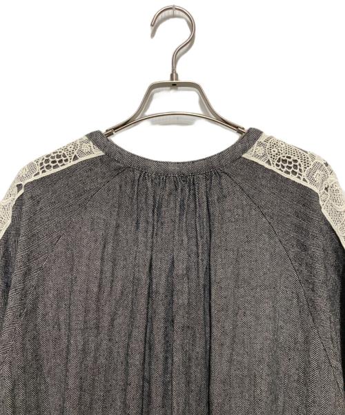 Marble SUD（マーブルシュッド）Marble SUD (マーブルシュッド) アニマルレースPlentyチュニック グレー サイズ:不明の古着・服飾アイテム