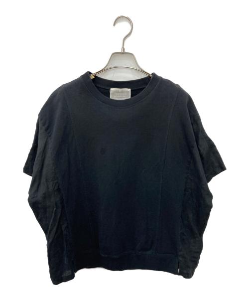 BEARDSLEY（ビアズリー）BEARDSLEY (ビアズリー) リネンカットソー ブラック サイズ:FREEの古着・服飾アイテム