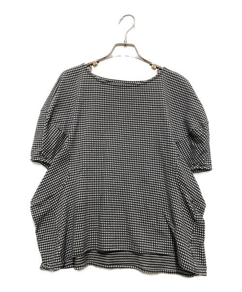 BEARDSLEY（ビアズリー）BEARDSLEY (ビアズリー) ビアズリーコクーンスリーブカットソー ホワイト×ブラック サイズ:FREEの古着・服飾アイテム