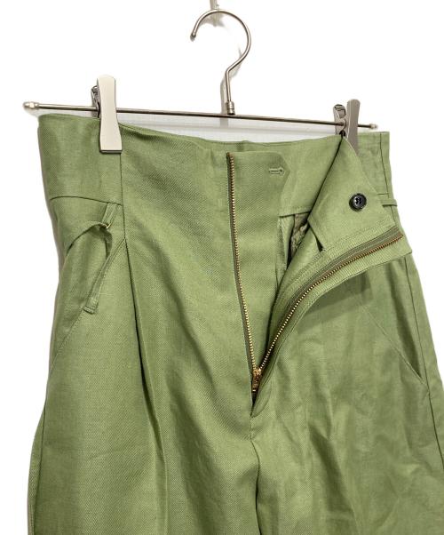 Spick and Span（スピック＆スパン）Spick and Span (スピックアンドスパン) ハイバギーパンツ グリーン サイズ:SIZE38 未使用品の古着・服飾アイテム