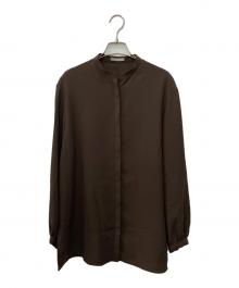theory luxe（セオリーリュクス）の古着「シャツブラウス」｜ブラウン