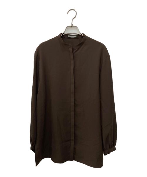 theory luxe（セオリーリュクス）theory luxe (セオリーリュクス) シャツブラウス ブラウン サイズ:SIZE 38の古着・服飾アイテム