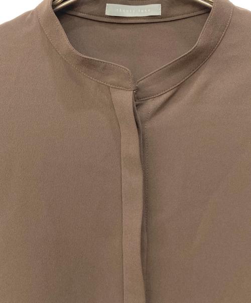 theory luxe（セオリーリュクス）theory luxe (セオリーリュクス) シャツブラウス ブラウン サイズ:SIZE 38の古着・服飾アイテム