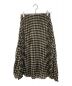 NARA CAMICIE (ナラカミーチェ) ビッグ千鳥プリーツ スカート ブラウン サイズ:SIZE1 未使用品：5000円