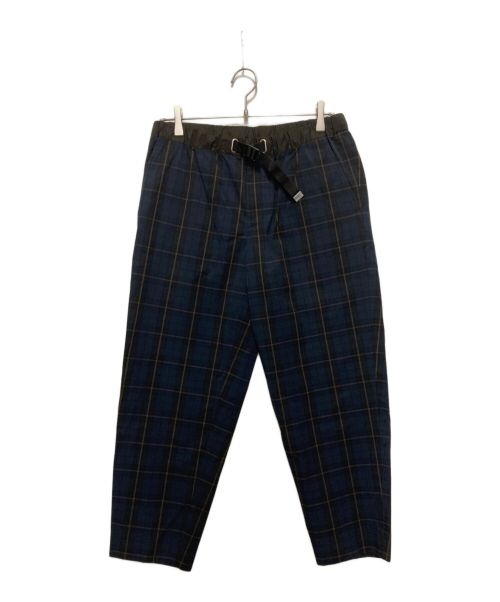 kolor/BEACON（カラービーコン）kolor/BEACON (カラービーコン) ベルテットチェックパンツ ネイビー サイズ:SIZE3の古着・服飾アイテム