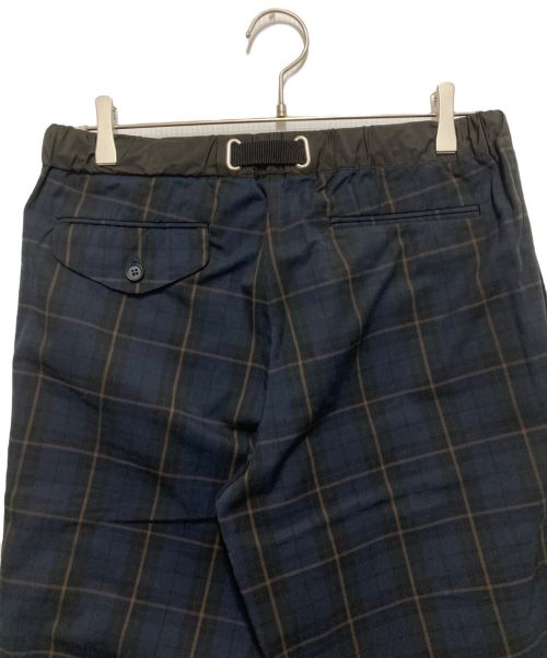 kolor/BEACON（カラービーコン）kolor/BEACON (カラービーコン) ベルテットチェックパンツ ネイビー サイズ:SIZE3の古着・服飾アイテム