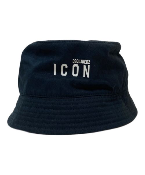DSQUARED2（ディースクエアード）DSQUARED2 (ディースクエアード) ICONバケットハット ブラック サイズ:Lの古着・服飾アイテム