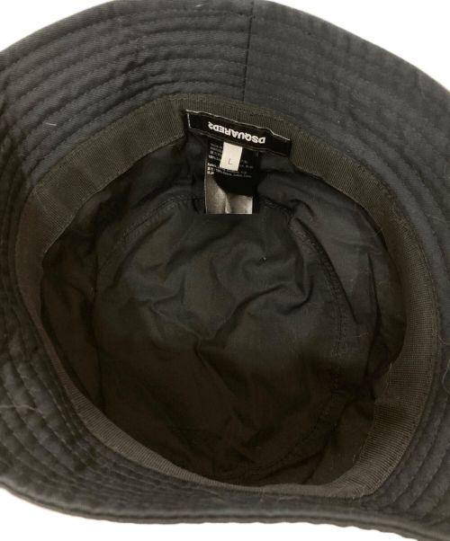 DSQUARED2（ディースクエアード）DSQUARED2 (ディースクエアード) ICONバケットハット ブラック サイズ:Lの古着・服飾アイテム