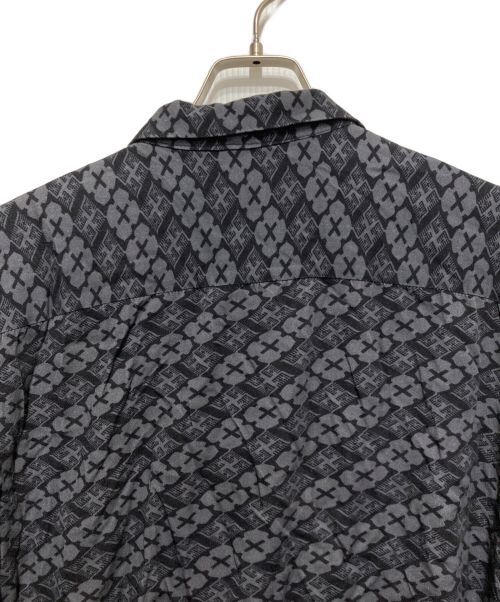 BUDSPOOL（バッズプール）BUDSPOOL (バッズプール) Gakkin (ガッキン) 花罰家紋 L/S SHIRT ブラック サイズ:XXXLの古着・服飾アイテム