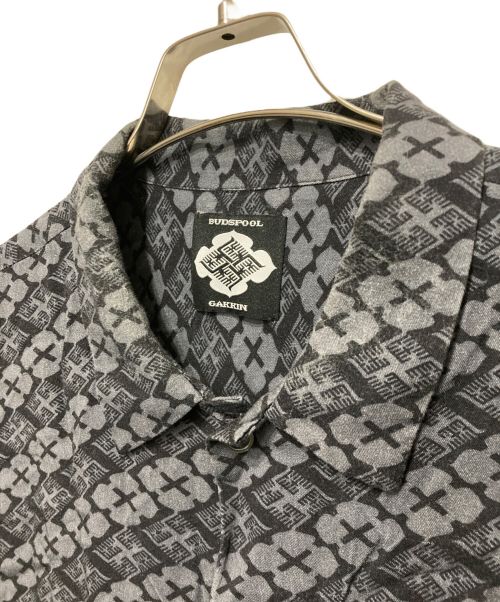 BUDSPOOL（バッズプール）BUDSPOOL (バッズプール) Gakkin (ガッキン) 花罰家紋 L/S SHIRT ブラック サイズ:XXXLの古着・服飾アイテム