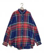 POLO RALPH LAURENポロ・ラルフローレン）の古着「チェックシャツ」｜ネイビー
