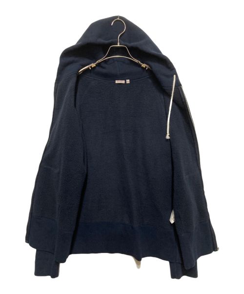 DRESSTERIOR（ドレステリア）DRESSTERIOR (ドレステリア) デキシー吊裏毛 ジップアップパーカー ネイビー サイズ:XLの古着・服飾アイテム