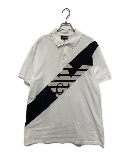 EMPORIO ARMANI（エンポリオアルマーニ）EMPORIO ARMANI (エンポリオアルマーニ) ポロシャツ ホワイト サイズ:XXLの古着・服飾アイテム