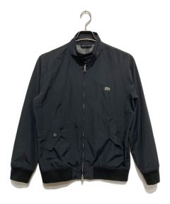 【 ラコステ 未使用 】軽量 ブラック スイングトップ スタンドブルゾン 2.5レイヤースイングトップ スタンドジップジャケット / スタンド