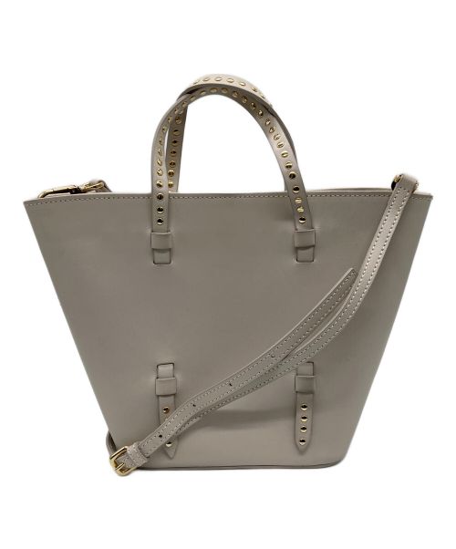 CHRISTIAN VILLA（クリスチャンヴィラ）CHRISTIAN VILLA (クリスチャンヴィラ) スタッズハンドルバッグ ベージュの古着・服飾アイテム