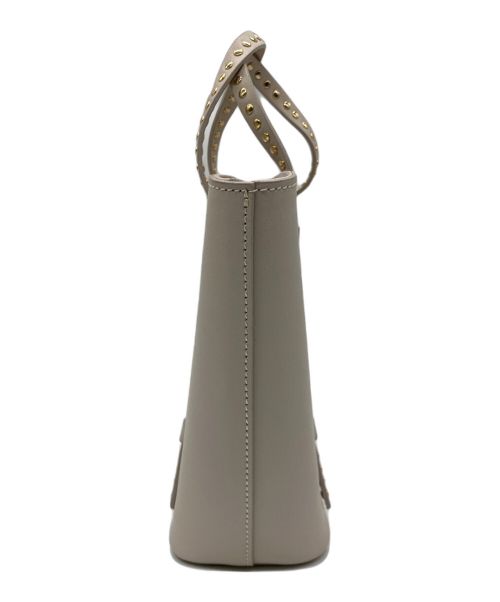 CHRISTIAN VILLA（クリスチャンヴィラ）CHRISTIAN VILLA (クリスチャンヴィラ) スタッズハンドルバッグ ベージュの古着・服飾アイテム