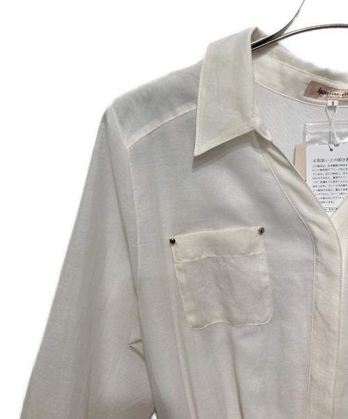 Apuweiser-riche（アプワイザーリッシェ）Apuweiser-riche (アプワイザーリッシェ) タックプリーツシャツワンピース ホワイト サイズ:1の古着・服飾アイテム