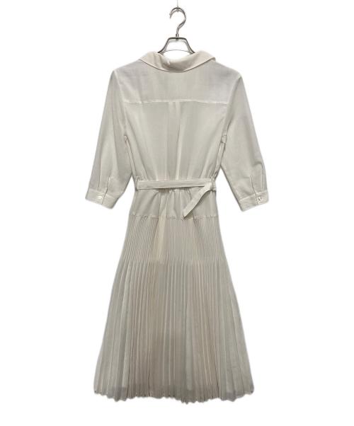 Apuweiser-riche（アプワイザーリッシェ）Apuweiser-riche (アプワイザーリッシェ) タックプリーツシャツワンピース ホワイト サイズ:1の古着・服飾アイテム