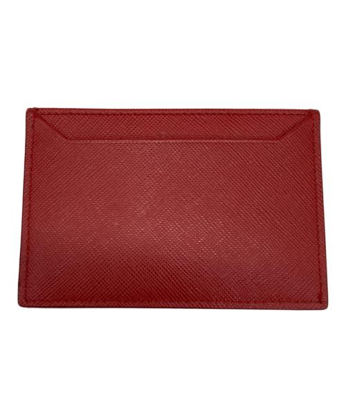 PRADA（プラダ）PRADA (プラダ) サフィアーノレザー カードケース レッドの古着・服飾アイテム