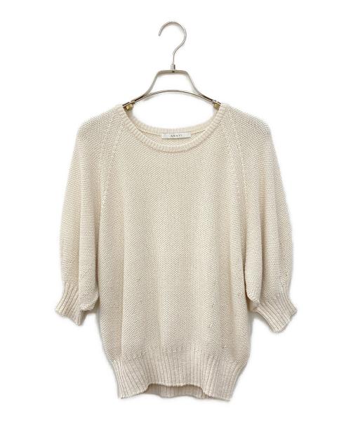 ANAYI（アナイ）ANAYI (アナイ) パフスリーブニット アイボリー サイズ:SIZE 36の古着・服飾アイテム