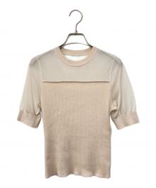 ANAYI（アナイ）の古着「切替ニット」｜ベージュ