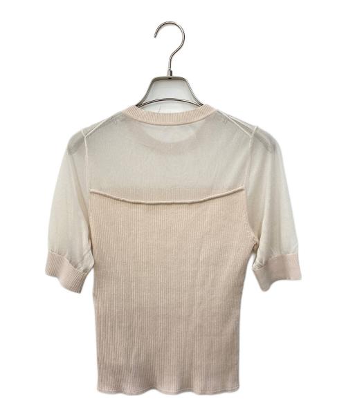 ANAYI（アナイ）ANAYI (アナイ) 切替ニット ベージュ サイズ:SIZE 38の古着・服飾アイテム