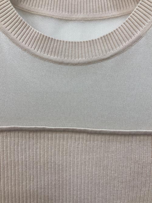 ANAYI（アナイ）ANAYI (アナイ) 切替ニット ベージュ サイズ:SIZE 38の古着・服飾アイテム