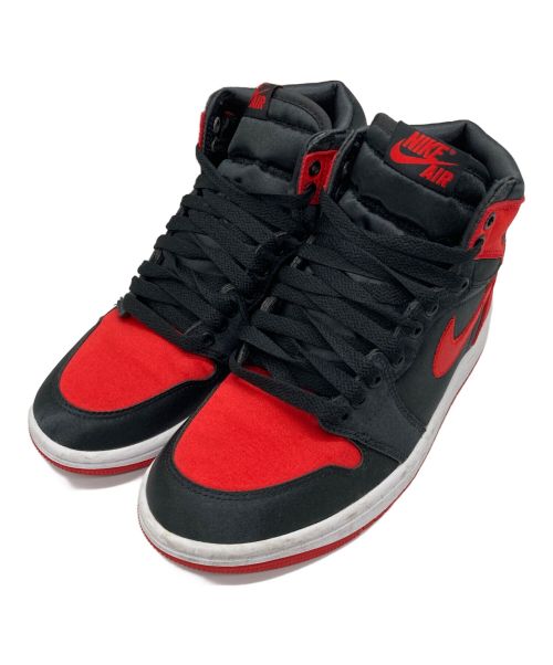 NIKE（ナイキ）NIKE (ナイキ) WMNS AIR JORDAN 1 RETRO HIGH OG レッド×ブラック サイズ:23㎝の古着・服飾アイテム
