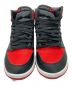 中古・古着 NIKE (ナイキ) WMNS AIR JORDAN 1 RETRO HIGH OG レッド×ブラック サイズ:23㎝：8000円
