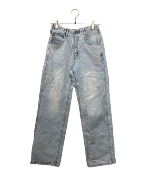 ANDMARY（アンドマリー）andmary (アンドマリー) Heart hip wide denim ブルー サイズ:Sの古着・服飾アイテム