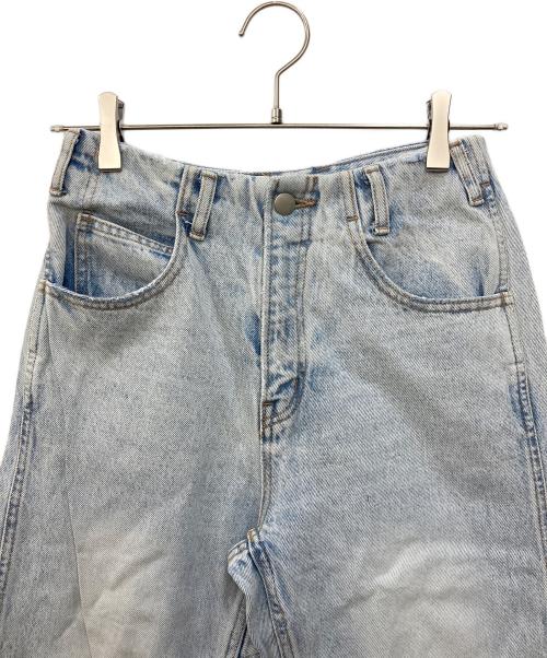 ANDMARY（アンドマリー）andmary (アンドマリー) Heart hip wide denim ブルー サイズ:Sの古着・服飾アイテム