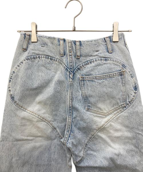 ANDMARY（アンドマリー）andmary (アンドマリー) Heart hip wide denim ブルー サイズ:Sの古着・服飾アイテム