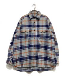 URU（ウル）の古着「フランネルシャツ」｜ブルー