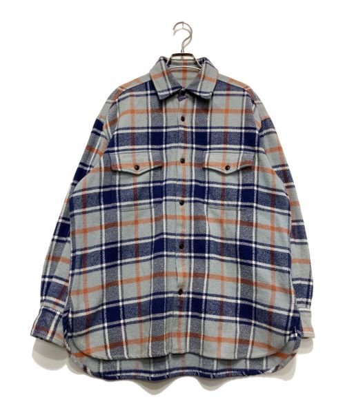 URU（ウル）URU (ウル) フランネルシャツ ブルー サイズ:Sの古着・服飾アイテム