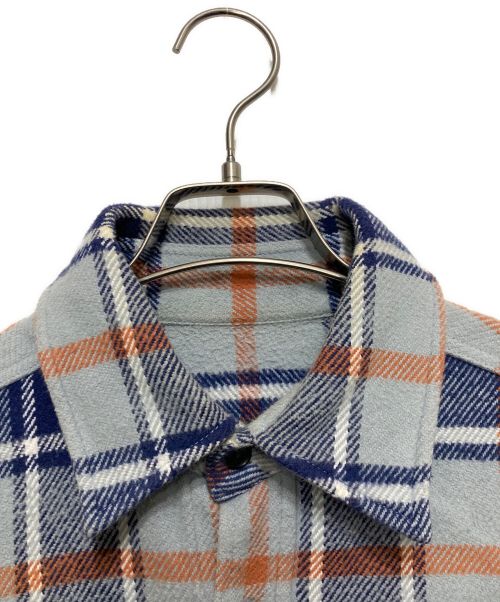 URU（ウル）URU (ウル) フランネルシャツ ブルー サイズ:Sの古着・服飾アイテム