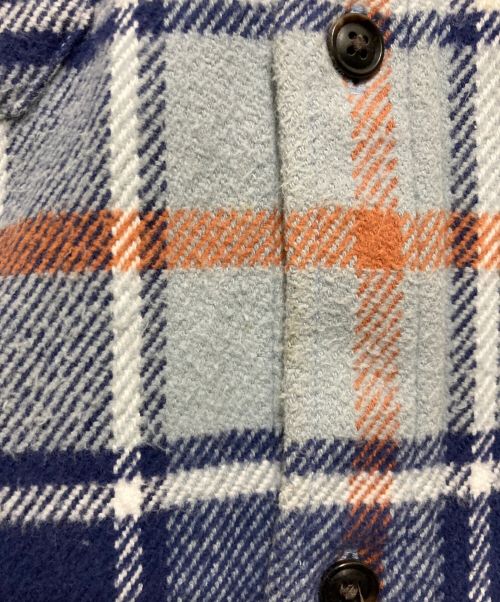 URU（ウル）URU (ウル) フランネルシャツ ブルー サイズ:Sの古着・服飾アイテム