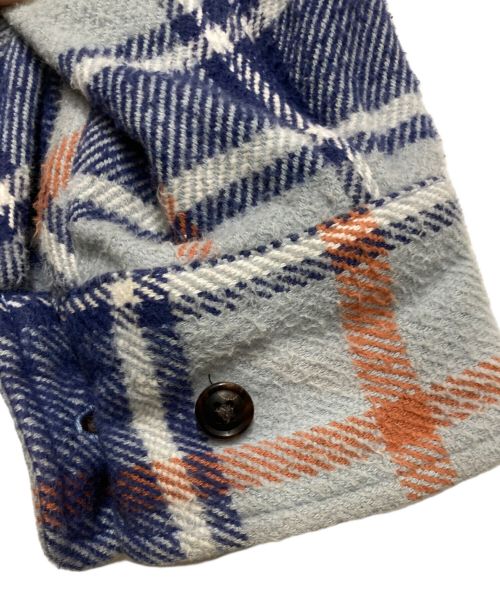 URU（ウル）URU (ウル) フランネルシャツ ブルー サイズ:Sの古着・服飾アイテム