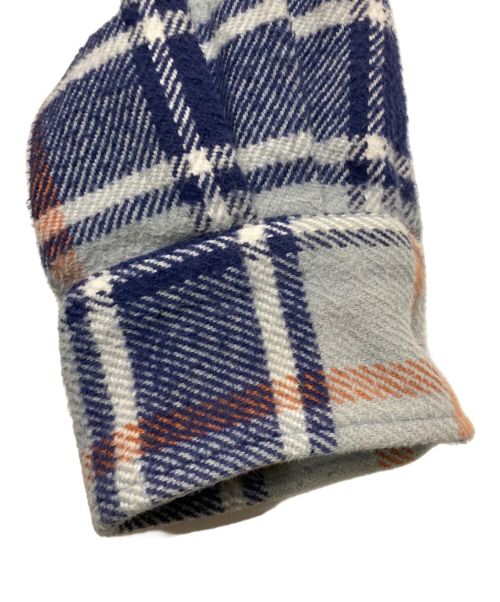 URU（ウル）URU (ウル) フランネルシャツ ブルー サイズ:Sの古着・服飾アイテム