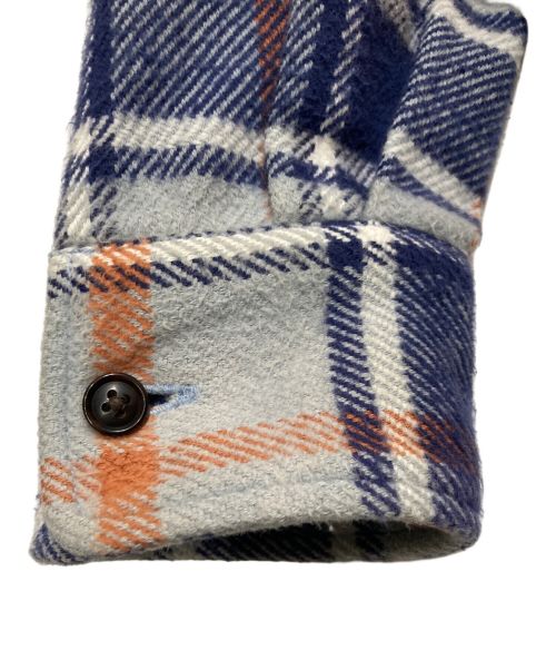 URU（ウル）URU (ウル) フランネルシャツ ブルー サイズ:Sの古着・服飾アイテム