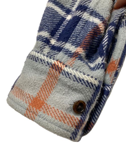 URU（ウル）URU (ウル) フランネルシャツ ブルー サイズ:Sの古着・服飾アイテム