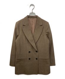 Phlannel（フランネル）の古着「ウールシルクダブルジャケット」｜ブラウン